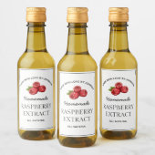 Raspberry Extract Label Weinetikett (Flaschen)