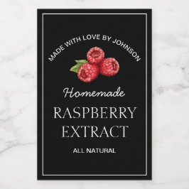 Raspberry Extract Label Weinetikett