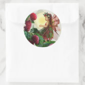 Raspberry Fairy Runder Aufkleber (Tasche)