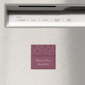 Raspberry Floral Save-the-Date-Karte Magnet (In Situ (Geschirrspüler))