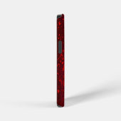 Raspberry Flurry: Abstract spatter art iPhone Hülle (Rechte Seite)