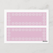 RASPBERRY FOXGLOVE LESEZEICHEN POSTKARTE (Rückseite)