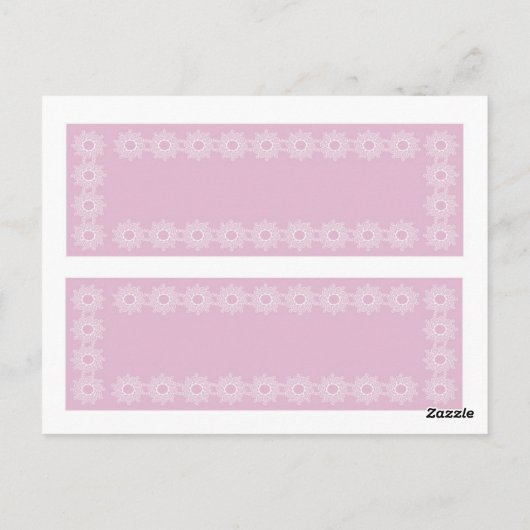 RASPBERRY FOXGLOVE LESEZEICHEN POSTKARTE (Rückseite)