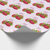Raspberry Fruchtkonservierung Geschenkpapier (Ecke)