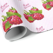 Raspberry Fruchtkonservierung Geschenkpapier (Rolleneckpunkt)