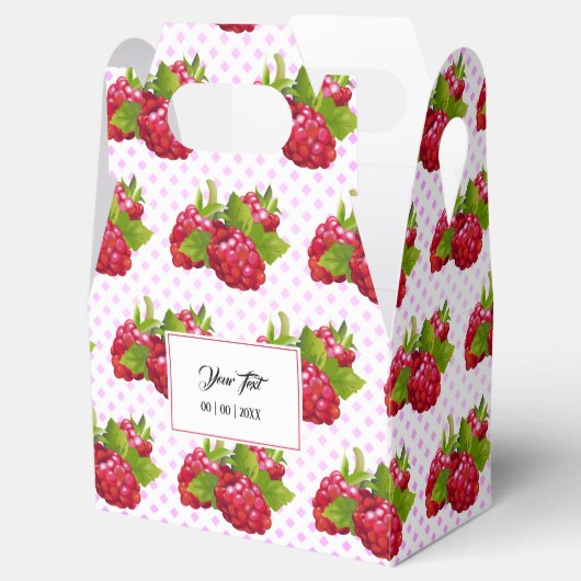 Raspberry Fruit Brunch Party Geschenkschachtel (Geöffnet)