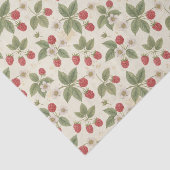 Raspberry Fruit Bunches with Leaves and Blossom  Seidenpapier (Ausschnitt)