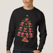 Raspberry Fruit Lover Xmas Lighting Raspberry Chri Sweatshirt (Vorderseite)