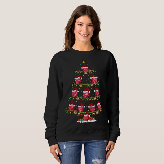 Raspberry Fruit Lover Xmas Santa Raspberry Christm Sweatshirt (Vorne ganz)