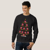 Raspberry Fruit Lover Xmas Santa Raspberry Christm Sweatshirt (Vorne ganz)