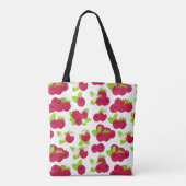 Raspberry Fruit Pattern Artistic Tasche (Rückseite)