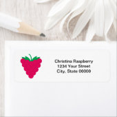 Raspberry Fruit Pink Personalize Return Address (Insitu)
