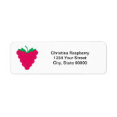 Raspberry Fruit Pink Personalize Return Address (Vorne)