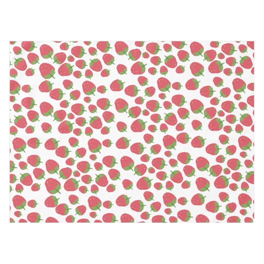 Raspberry Fruit Summer Pattern Design Tischdecke (Vorderseite (Horizontal))