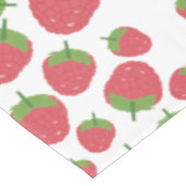 Raspberry Fruit Summer Pattern Design Tischdecke (Schrägansicht)