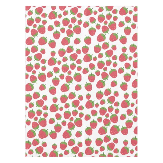 Raspberry Fruit Summer Pattern Design Tischdecke (Vorderseite)