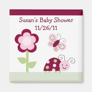 Raspberry Garden/ Ladybug Baby Showmagnet Magnet