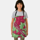 Raspberry Geometric Personalisiertes Muster Schürze (Insitu)