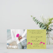 Raspberry Gerbers Save the Date Limon (Stehend Vorderseite)