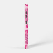 Raspberry Glitzer Glam Rose Gold Monogramm Samsung Galaxy Hülle (Rechte Seite)