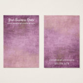 Raspberry Grunge Earring Holder Display Cards (Vorne & Hinten)