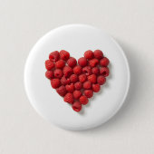 Raspberry Heart Button (Vorderseite)