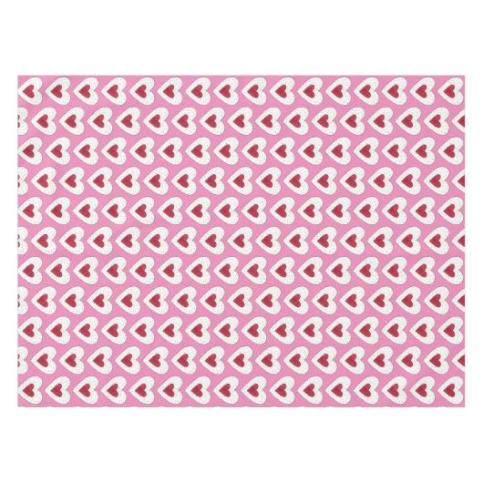 Raspberry Heart Linzer Cookie Linzertorte Austrian Tischdecke (Vorderseite (Horizontal))