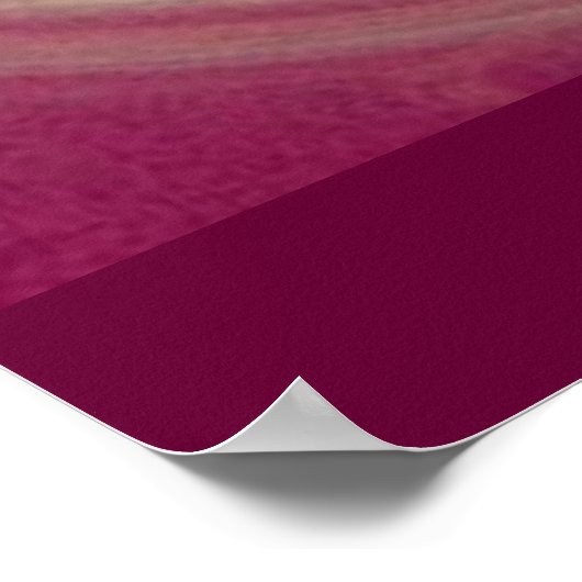 Raspberry Heart Poster (Ecke)