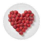 Raspberry Heart Schneidebrett (Vorderseite)