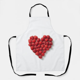 Raspberry Heart Schürze