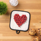 Raspberry Heart Topflappen (Oben Unten)