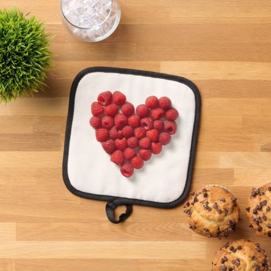 Raspberry Heart Topflappen (Oben Unten)