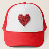 Raspberry Heart Truckerkappe (Vorderseite)