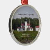 Raspberry Island Leuchtturm Ornament Aus Metall (Rechts)