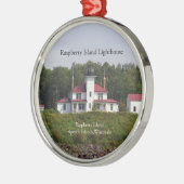 Raspberry Island Leuchtturm Ornament Aus Metall (Links)