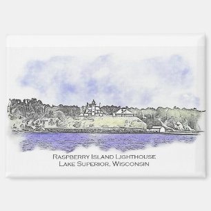 Raspberry Island Lighthouse 2024 Magnet