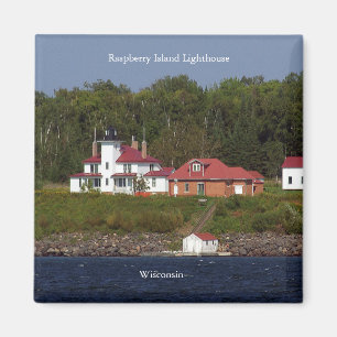 Raspberry Island Lighthouse 2-Magnet Magnet