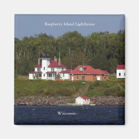 Raspberry Island Lighthouse 2-Magnet Magnet (Vorne)