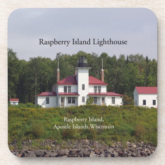 Raspberry Island Lighthouse 6 Plastik-Untersetzer Getränkeuntersetzer (Vorderseite)