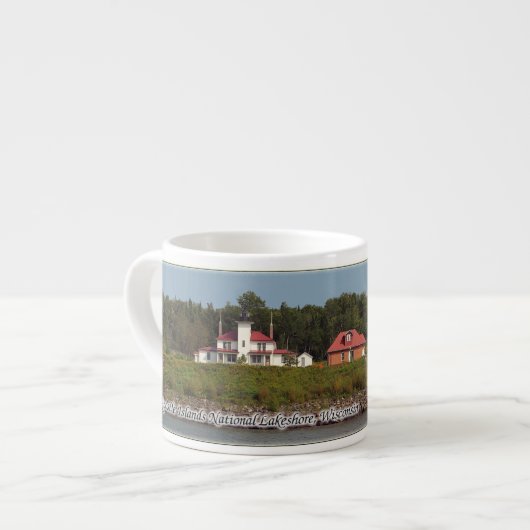Raspberry Island Lighthouse Espresso Tasse (Vorderseite Links)