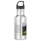 Raspberry Island Lighthouse Geschichte Wasserflasc Edelstahlflasche (Vorderseite)
