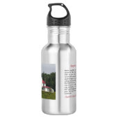 Raspberry Island Lighthouse Geschichte Wasserflasc Edelstahlflasche (Rückseite)