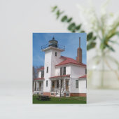 Raspberry Island Lighthouse (in Farbe) Postkarte (Stehend Vorderseite)