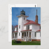 Raspberry Island Lighthouse (in Farbe) Postkarte (Vorne/Hinten)