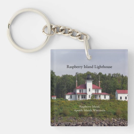 Raspberry Island Lighthouse Schlüsselkette Schlüsselanhänger (Vorderseite)