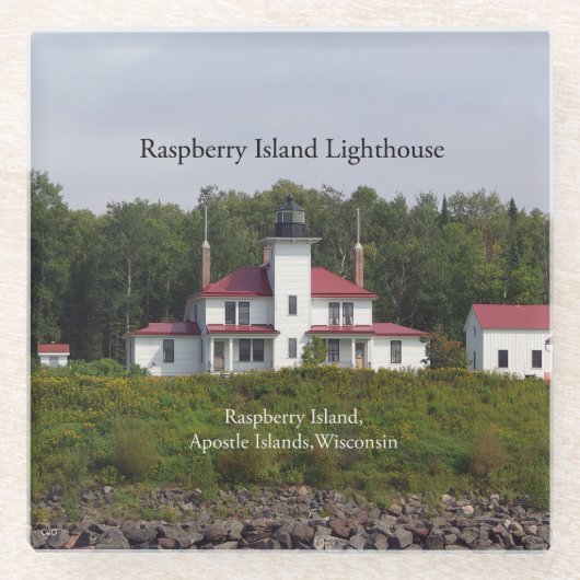 Raspberry Island Lighthouse Untersetzer (Vorderseite)