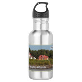 Raspberry Island Lighthouse Wasserflasche (Vorderseite)