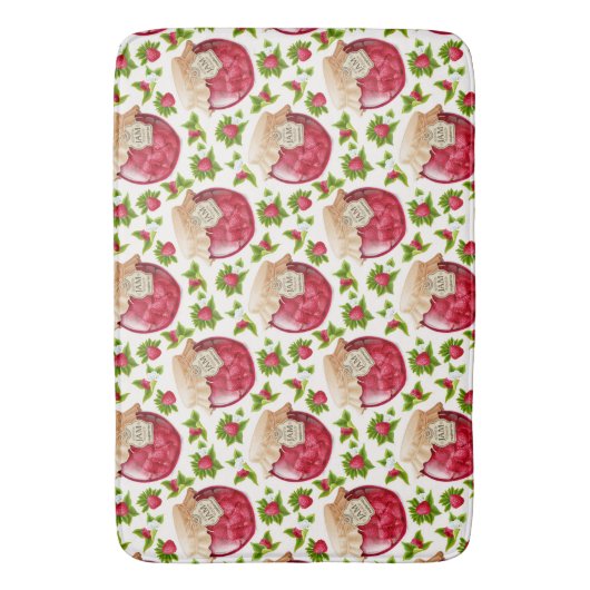 Raspberry Jam Badematte (Vorderseite Vertikal)