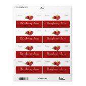 Raspberry Jam Canning Labels (Vorne)