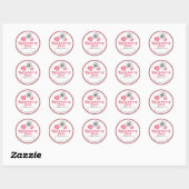 Raspberry Jam Classic Round Sticker (Blatt)